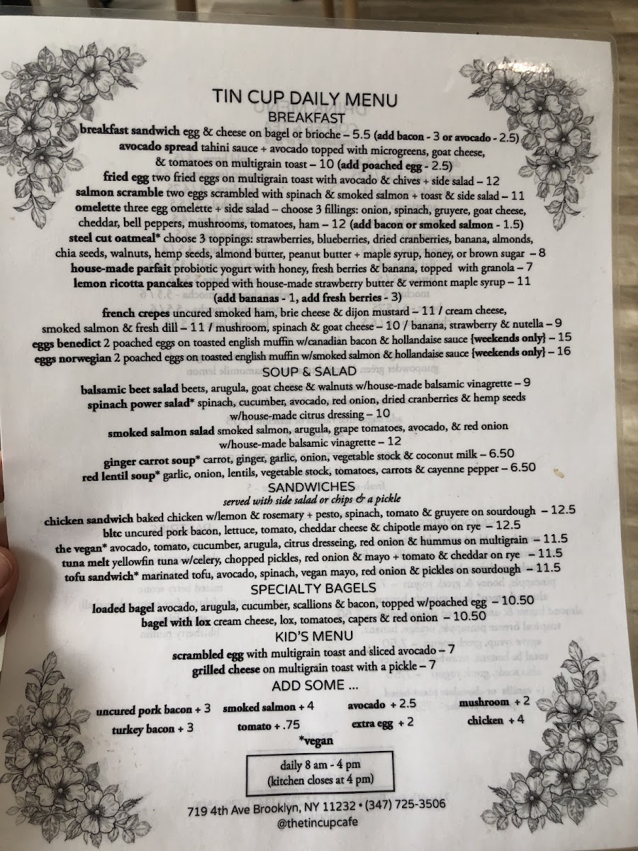 Menu Tin Cup Cafe-8
