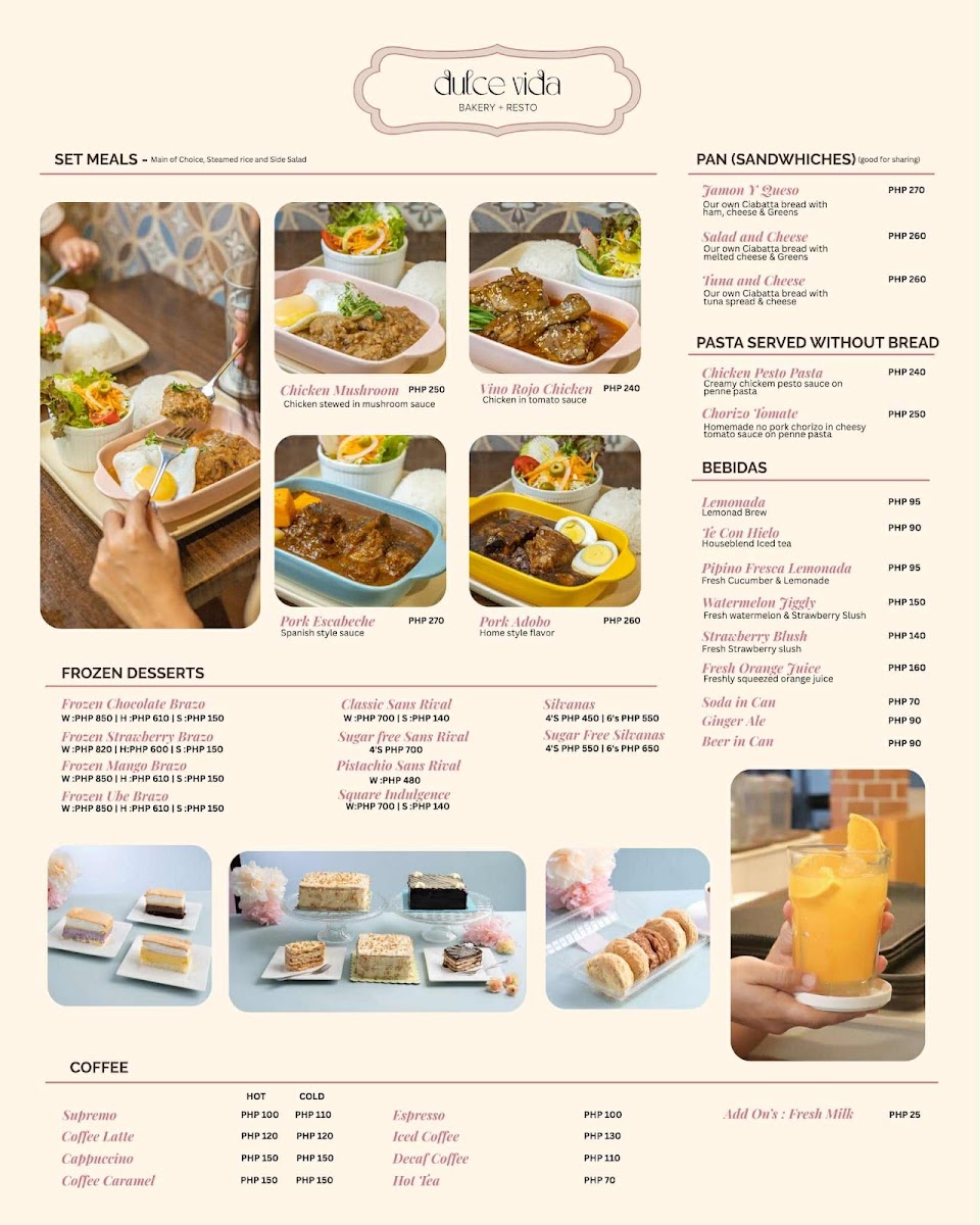 Menu Tiny Kitchen & Dulce Vida-1