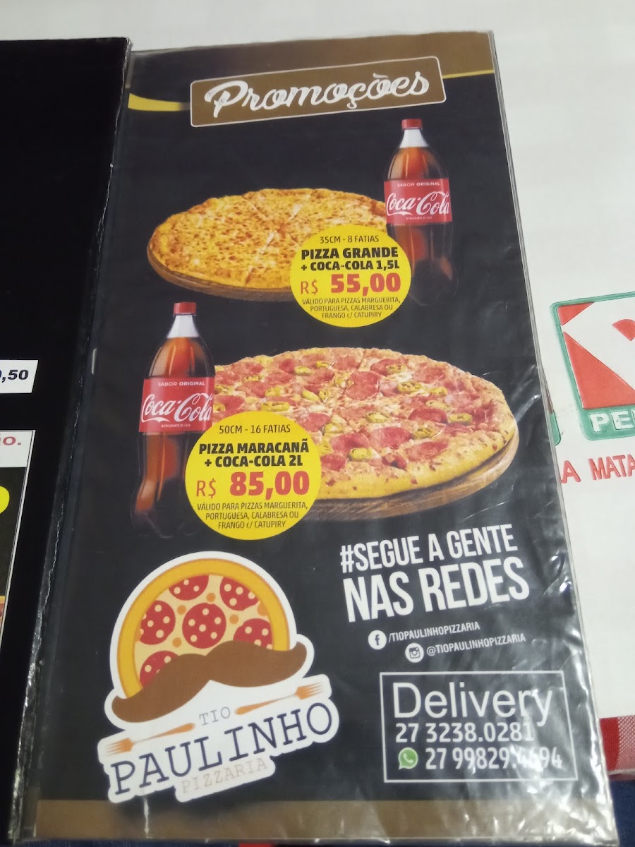 Menu Tio Paulinho Pizzaria Delivery-1