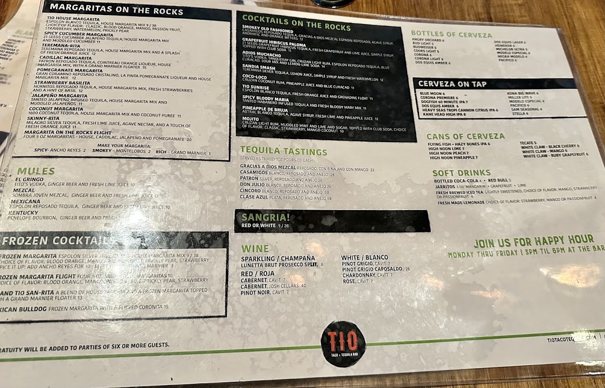 Menu Tio Taco + Tequila-7