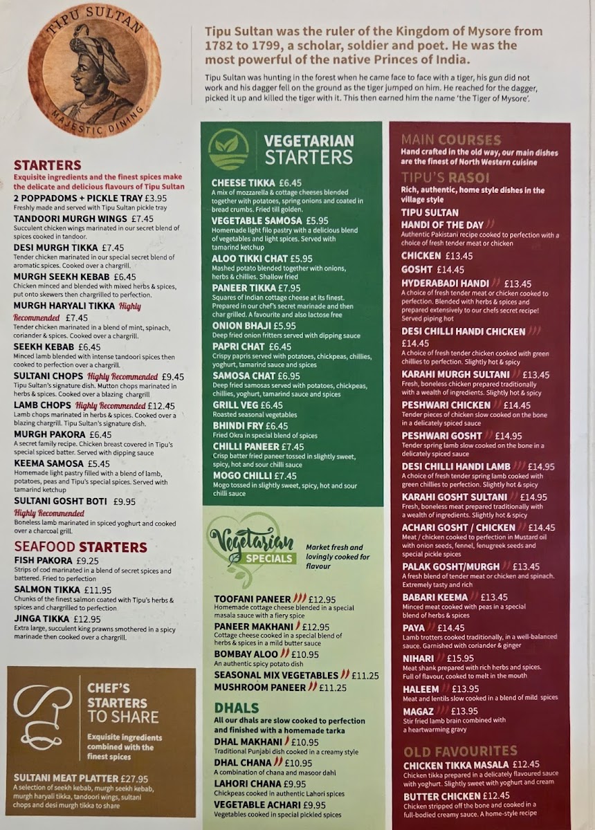 Menu Tipu Sultan Restaurant-1