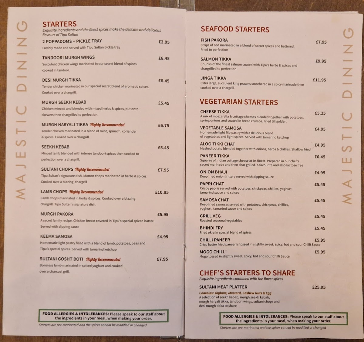 Menu Tipu Sultan Restaurant-5