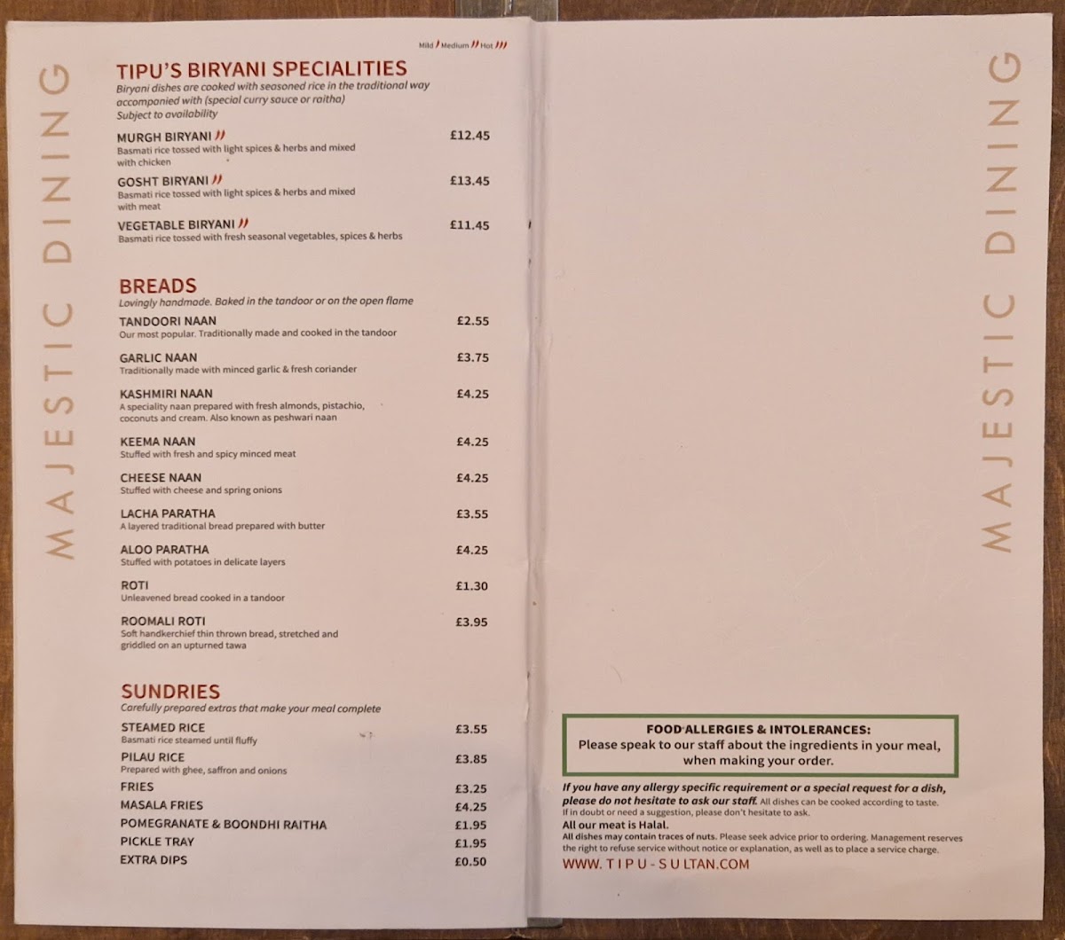 Menu Tipu Sultan Restaurant-6