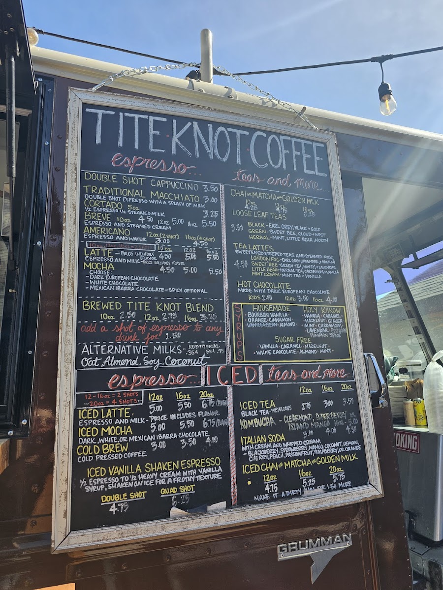 Menu Tite Knot Craft Coffee-7
