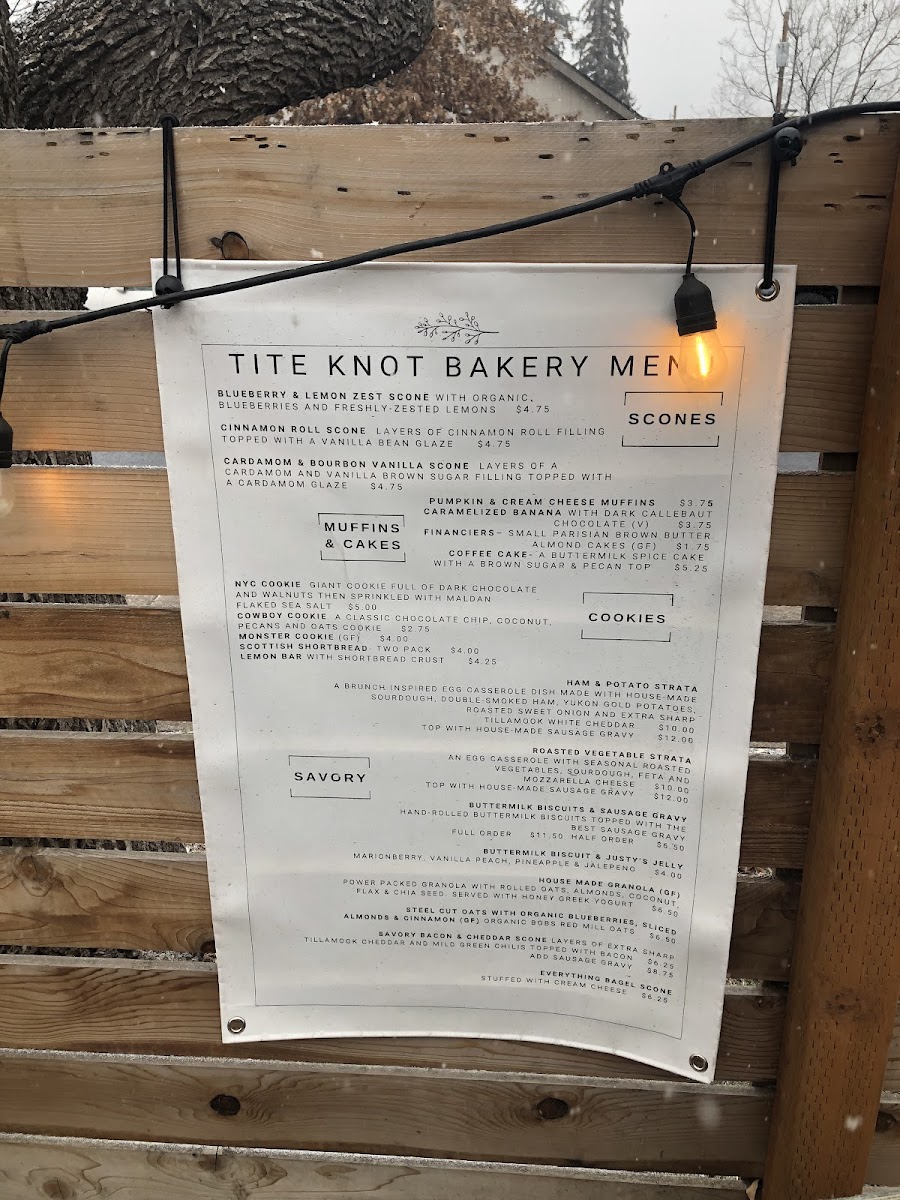 Menu Tite Knot Craft Coffee-8