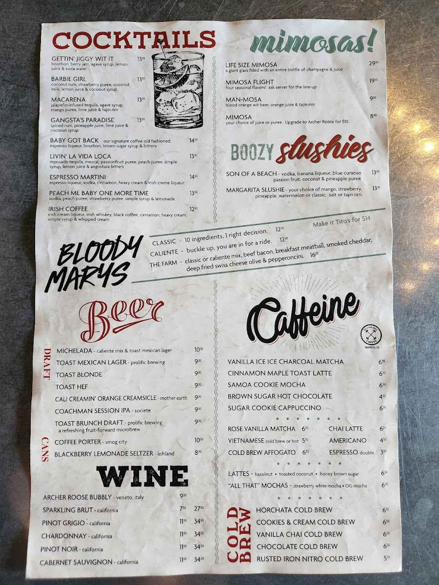 Menu Toast Murrieta-6