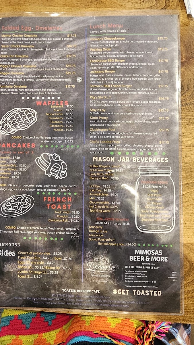 Menu Toasted Rooster Cafe-2
