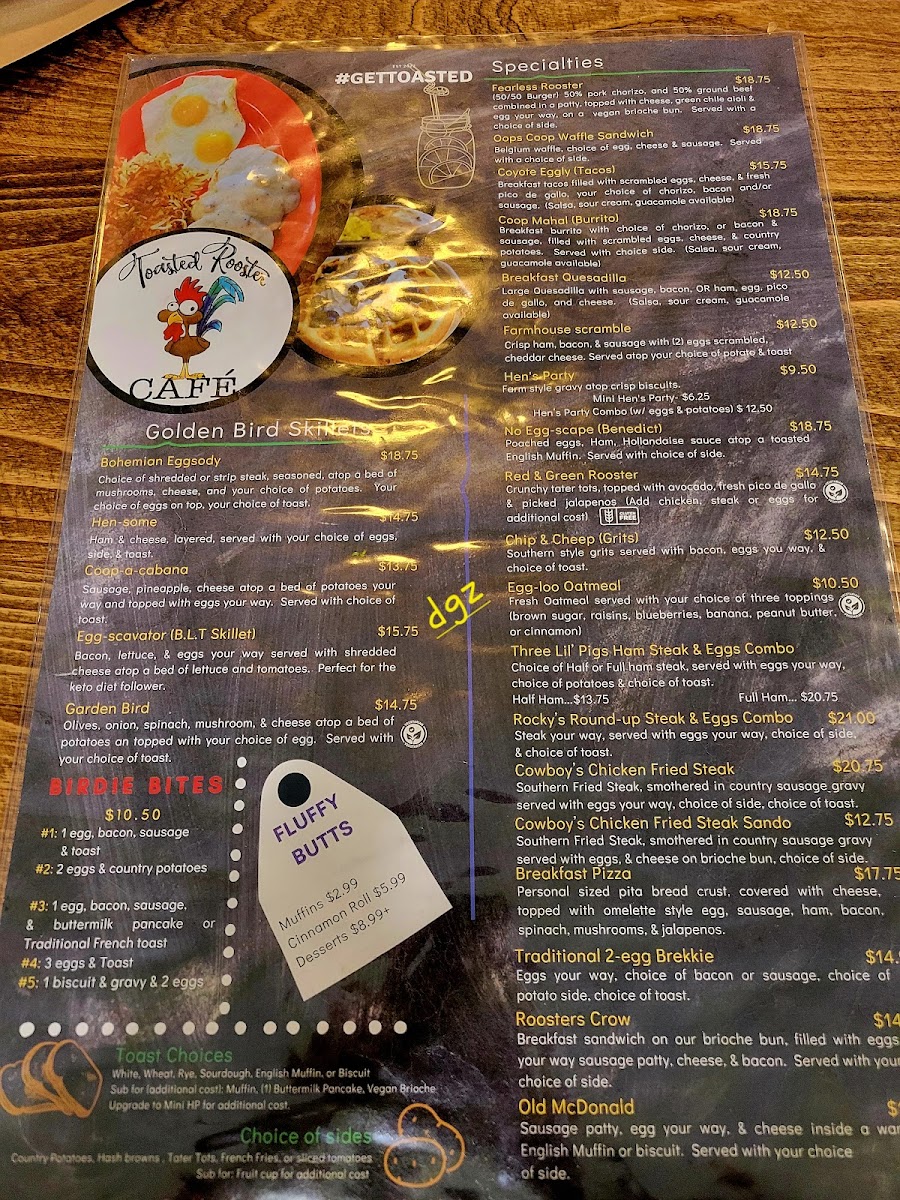 Menu Toasted Rooster Cafe-3