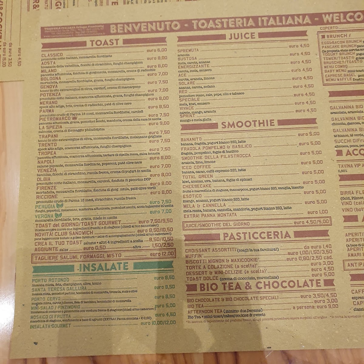 Menu Toasteria Italiana-1