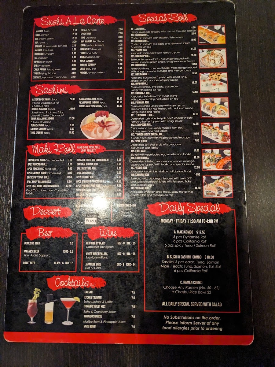Menu Tokaido Ramen & Bar-2