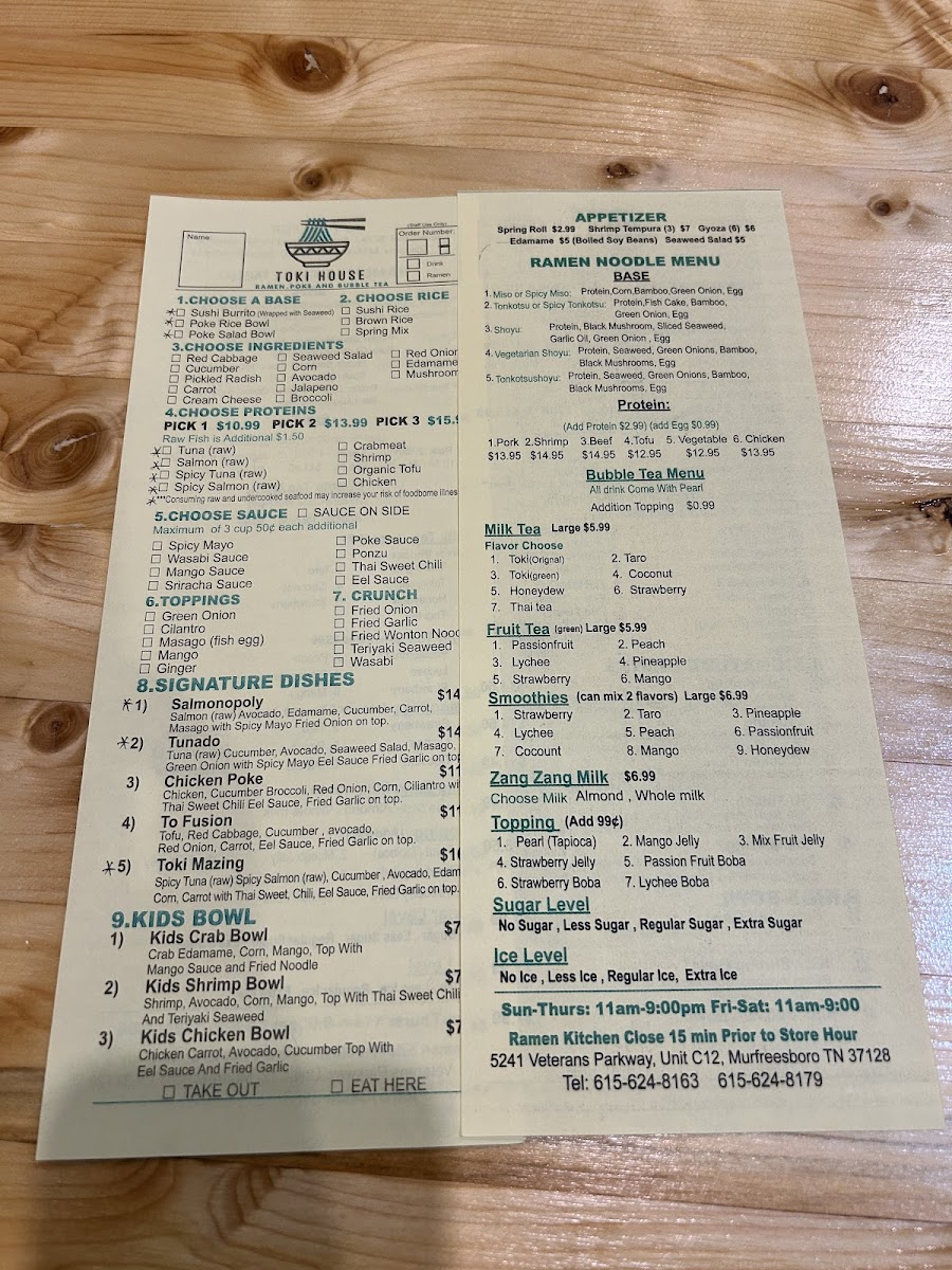 Menu Toki House-5