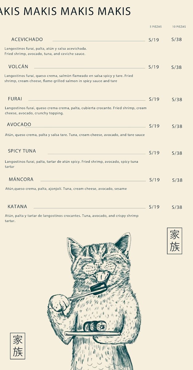 Menu Tokuyo Lima-7