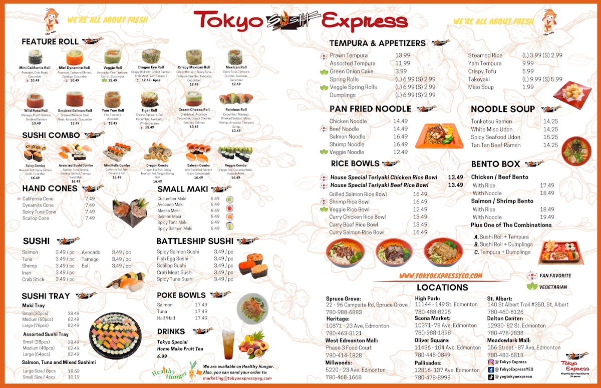 Menu Tokyo Express-1