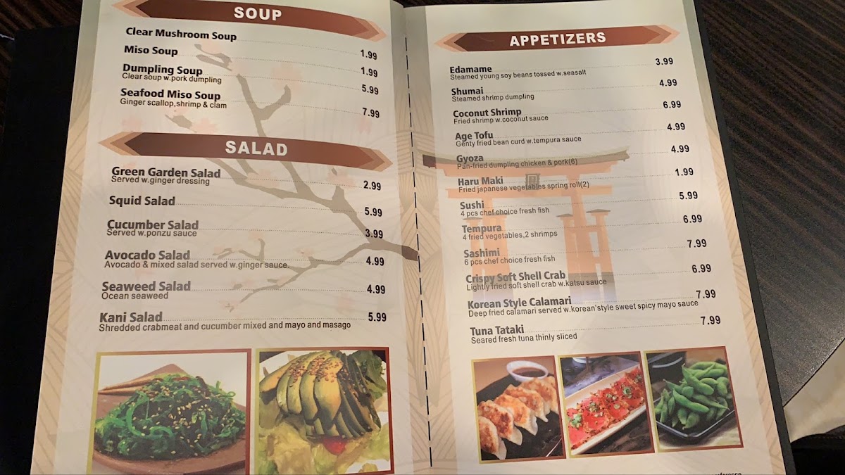 Menu Tokyo Hibachi And Sushi-1