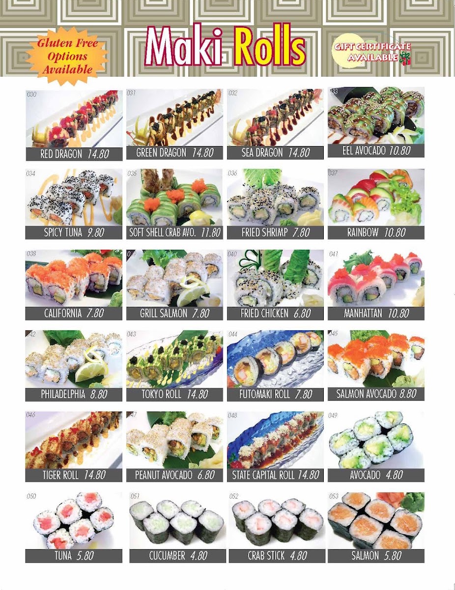Menu Tokyo Japanese Restaurant-10