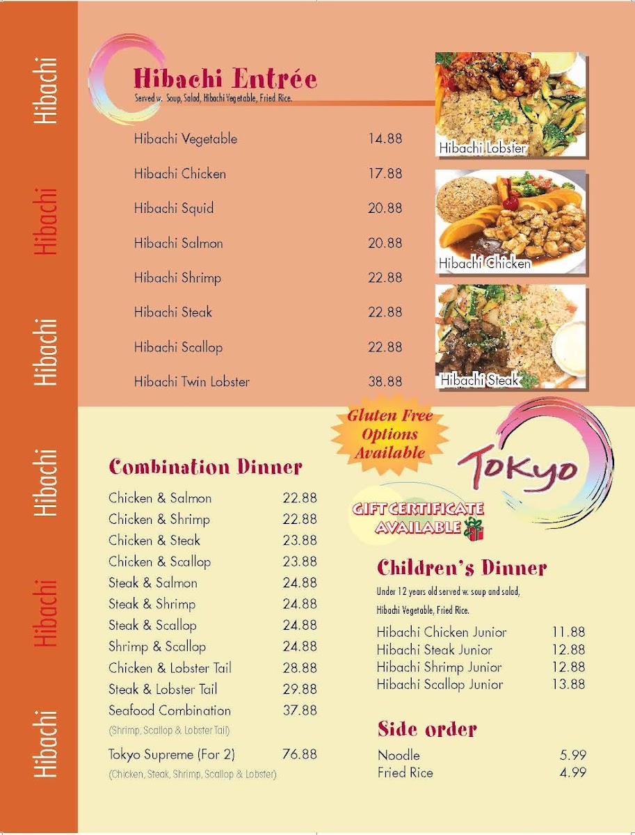 Menu Tokyo Japanese Restaurant-3