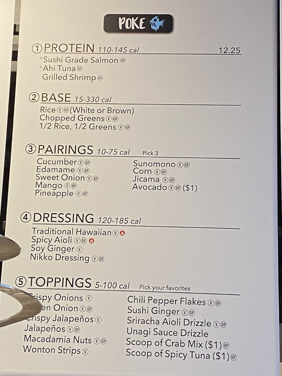 Menu Tokyo Joe's - Arvada Ralston-2