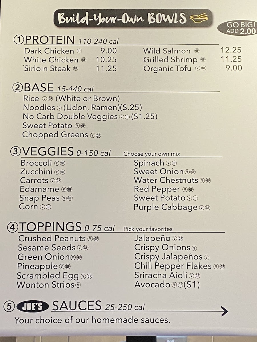 Menu Tokyo Joe's - Arvada Ralston-4