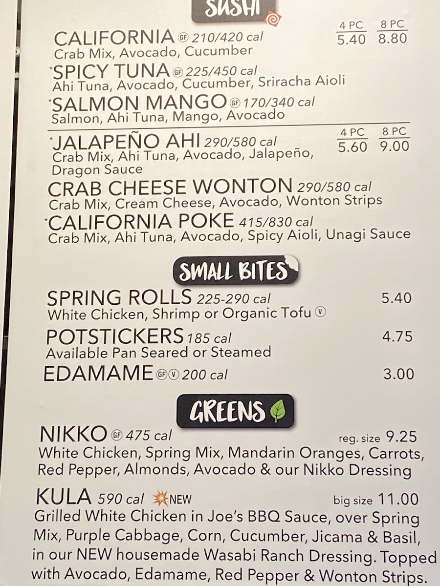 Menu Tokyo Joe's - Arvada Ralston-5