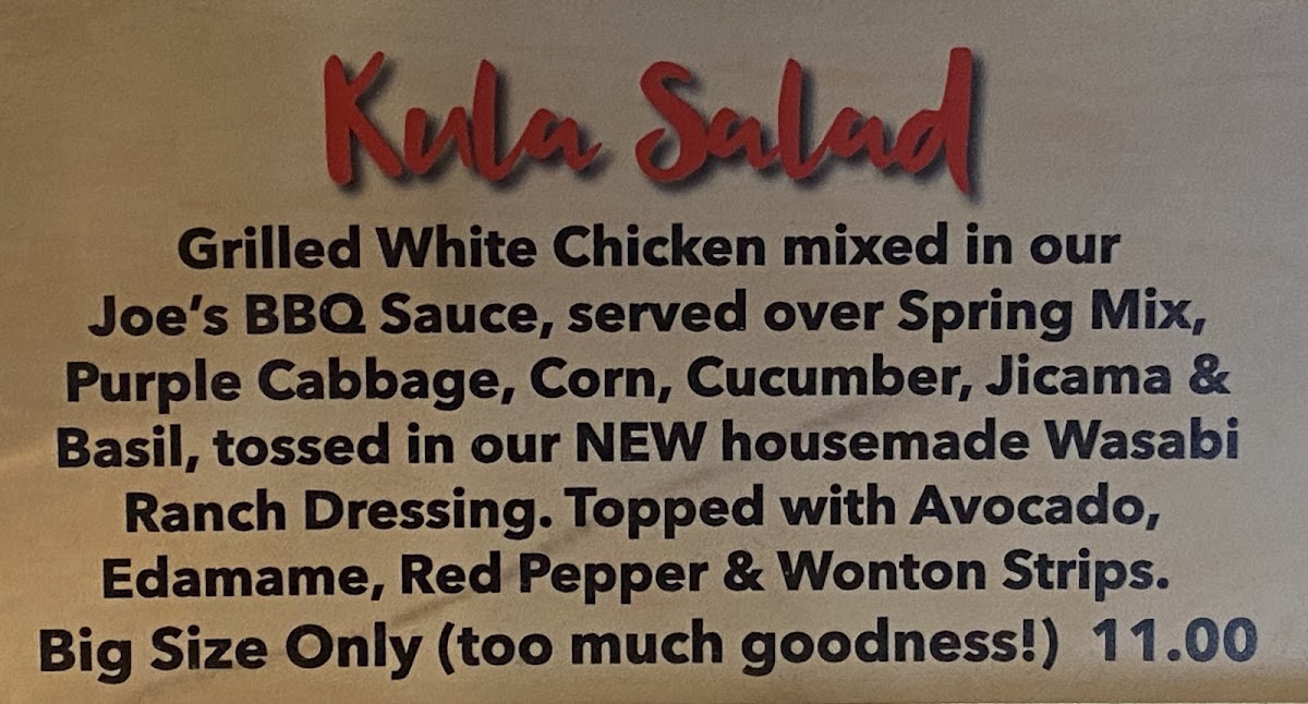 Menu Tokyo Joe's - Arvada Ralston-7