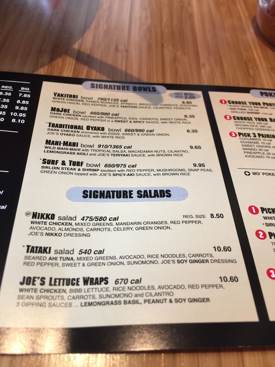 Menu Tokyo Joe's - Surprise-6