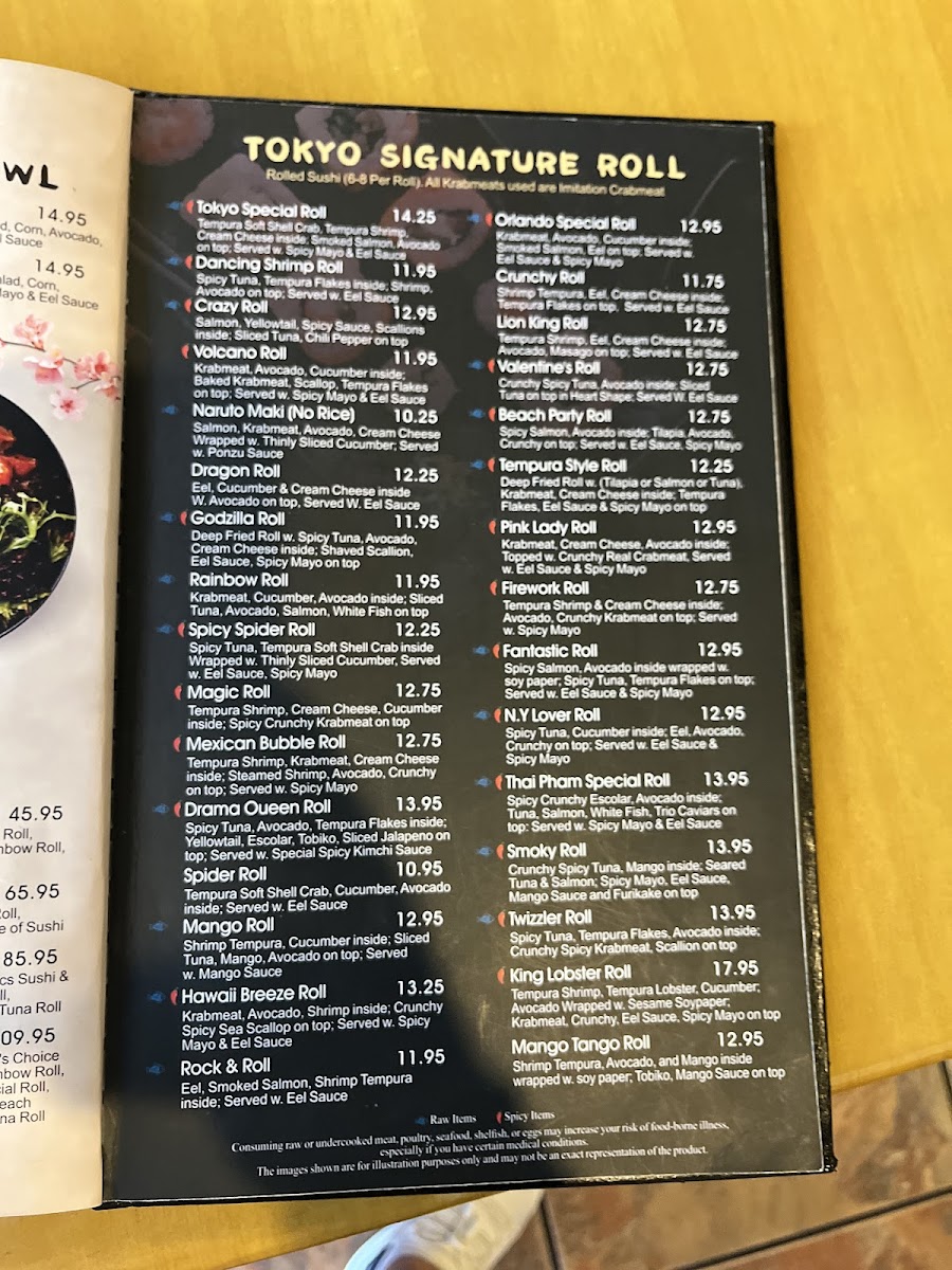 Menu Tokyo Sushi And Grill-5