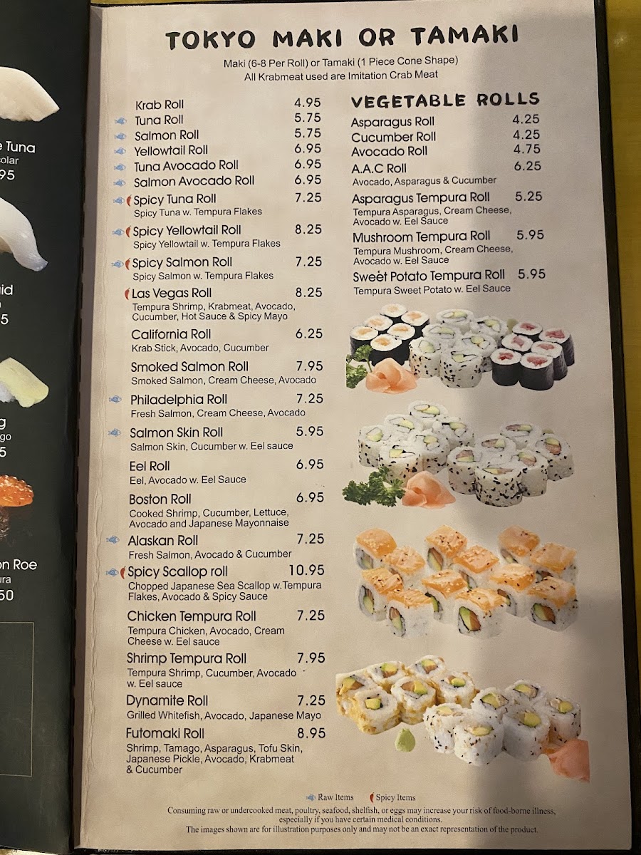 Menu Tokyo Sushi And Grill-7