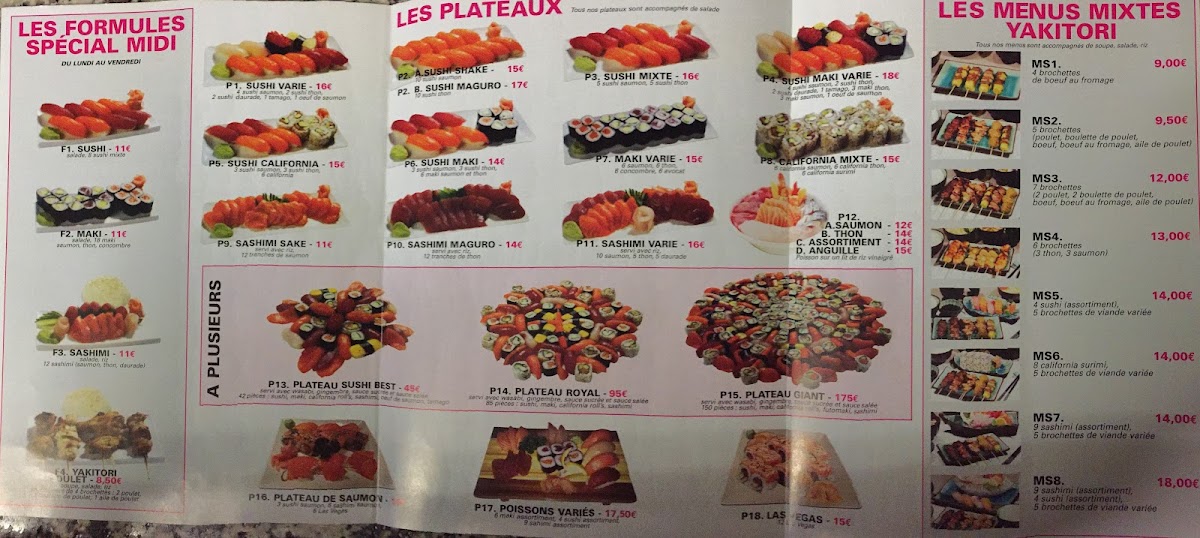 Menu Tokyo-3
