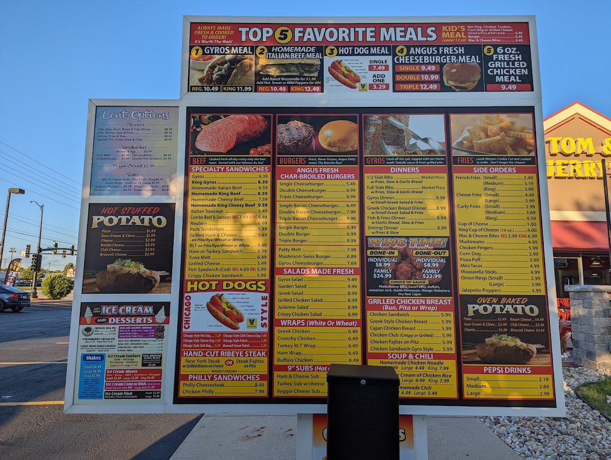Menu Tom & Jerry's-5