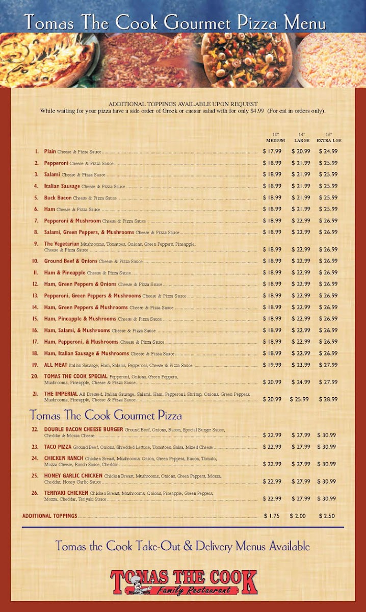Menu Tomas The Cook Family Restaurant-8