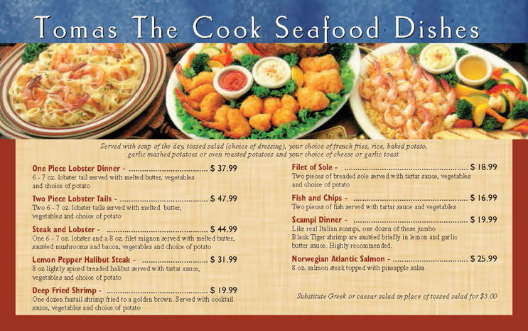 Menu Tomas The Cook Family Restaurant-9