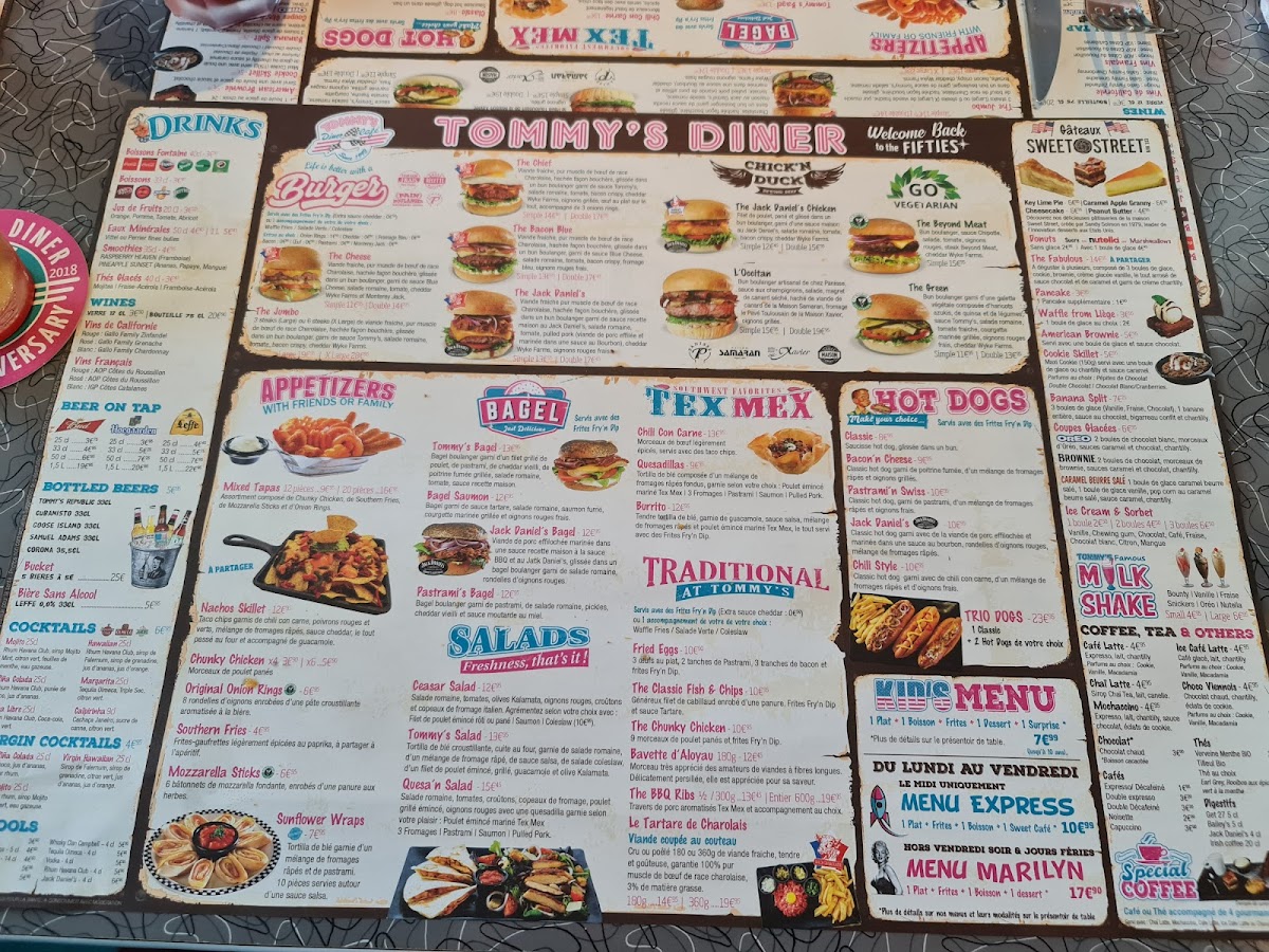 Menu Tommy's Diner-1