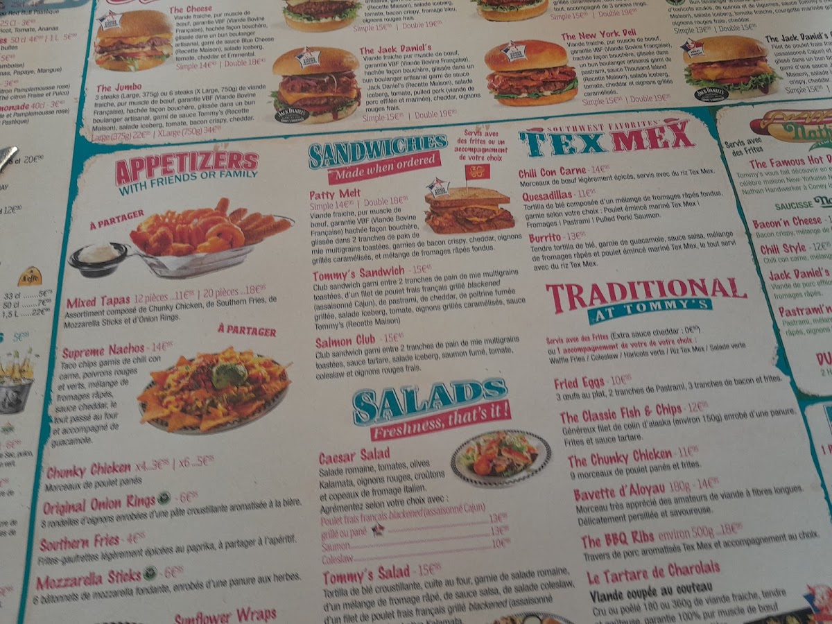 Menu Tommy's Diner-3