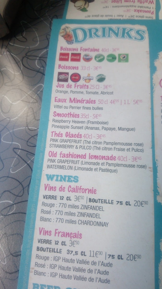 Menu Tommy's Diner-4
