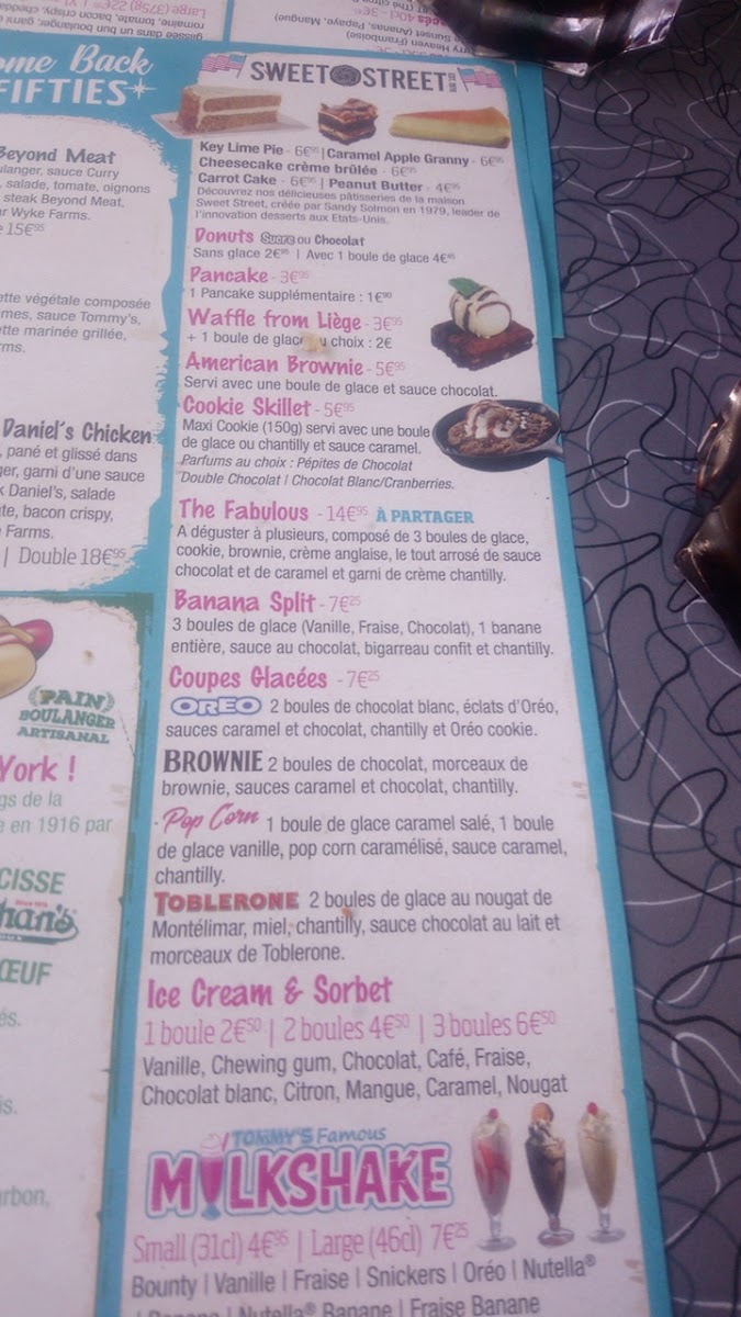 Menu Tommy's Diner-7