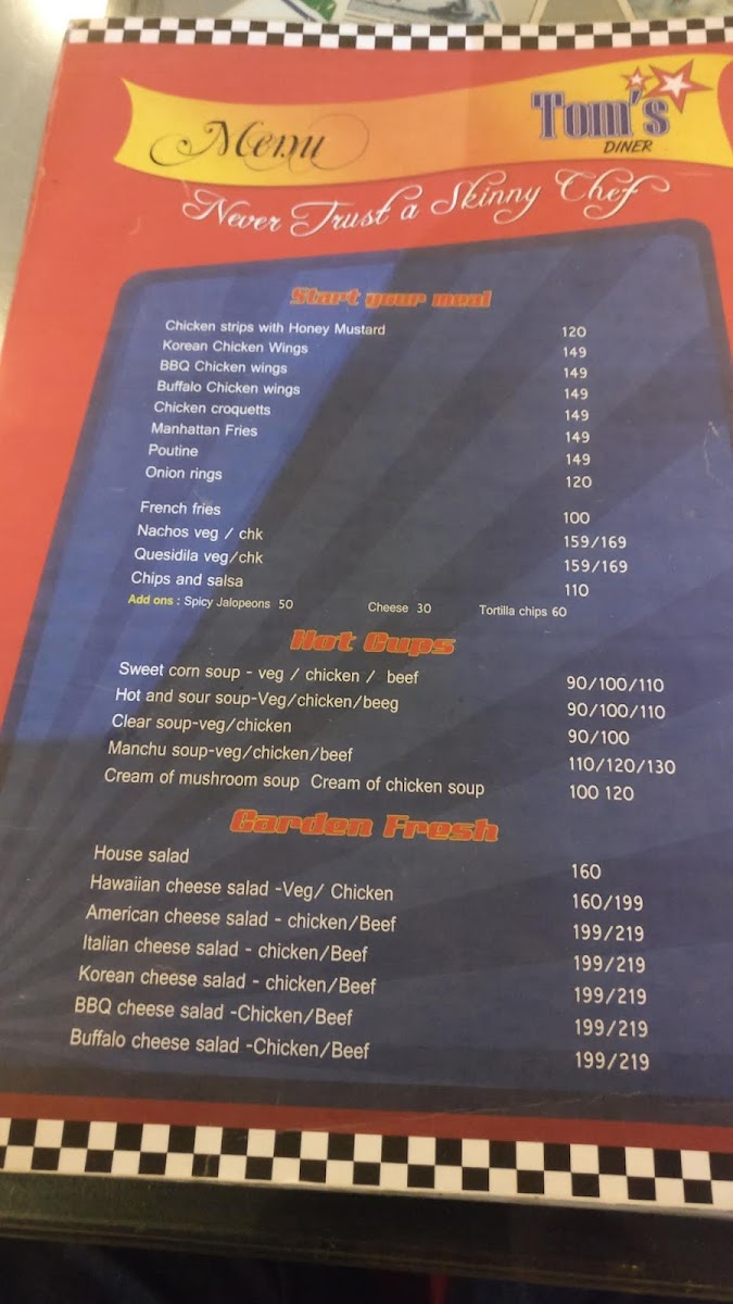 Menu Tom's Diner-10