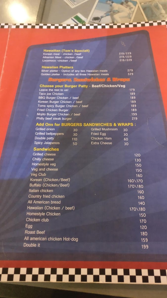 Menu Tom's Diner-3