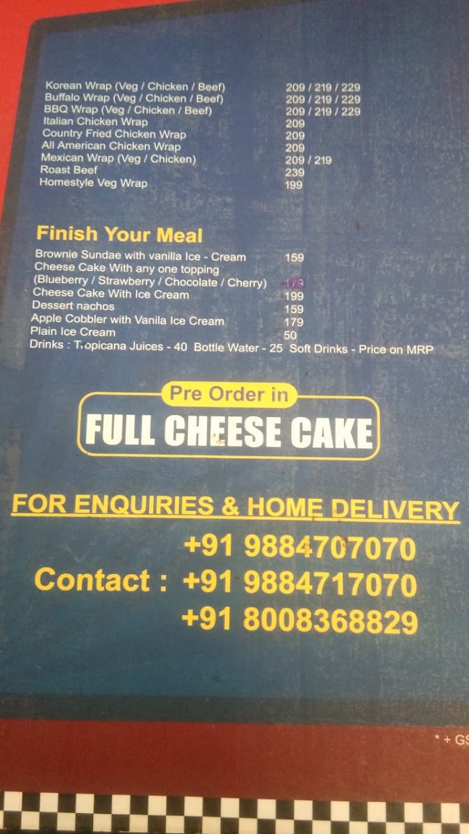 Menu Tom's Diner-4