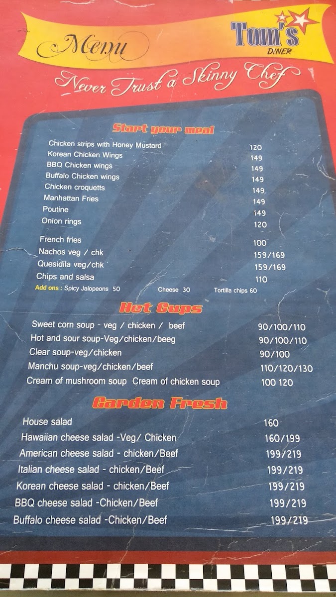 Menu Tom's Diner-6