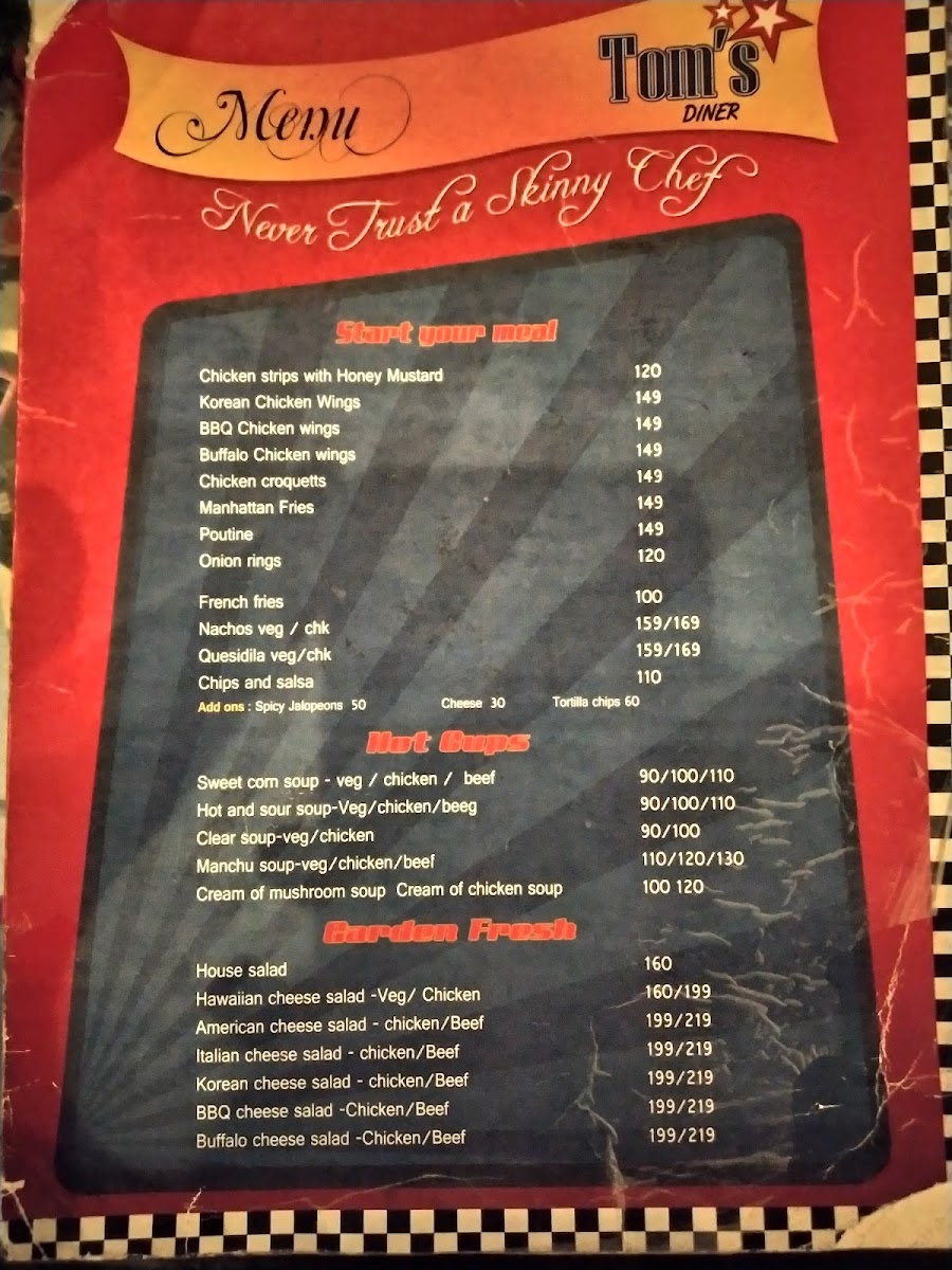 Menu Tom's Diner-7