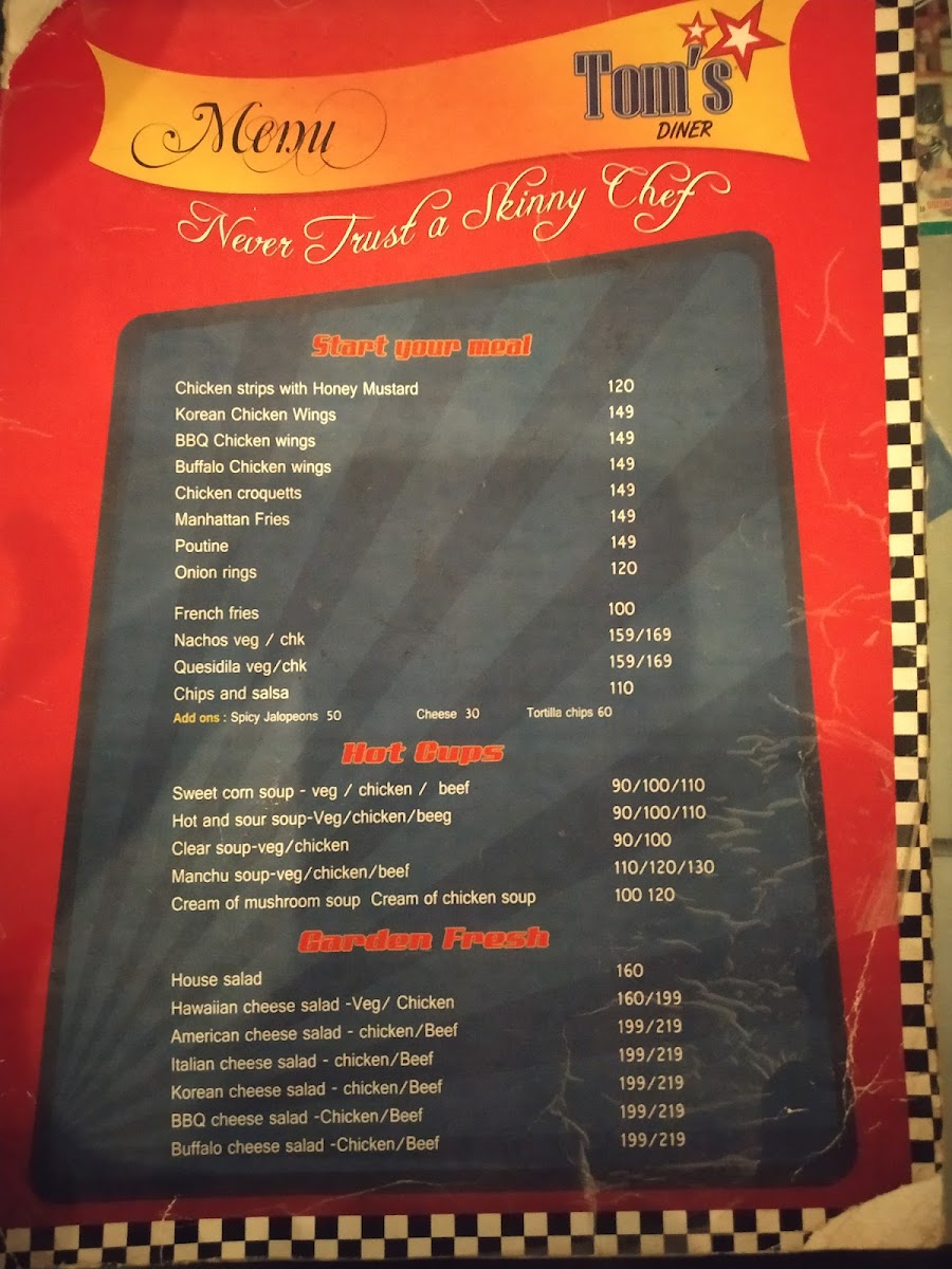 Menu Tom's Diner-8
