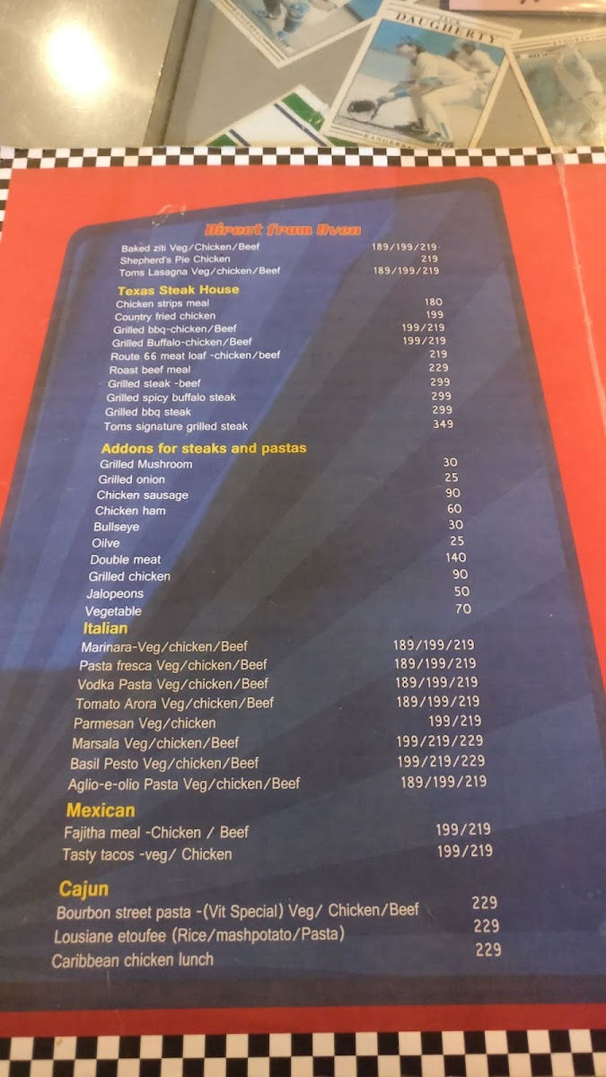 Menu Tom's Diner-9