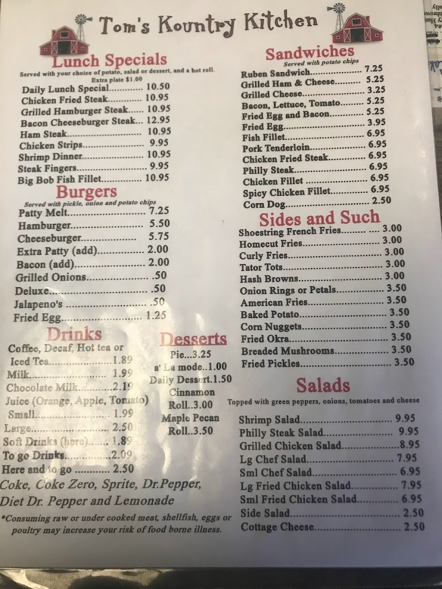 Menu Tom’S Kountry Kitchen-5