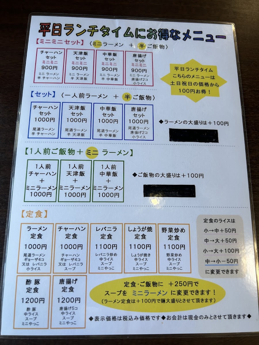 Menu Tonchinkan-7