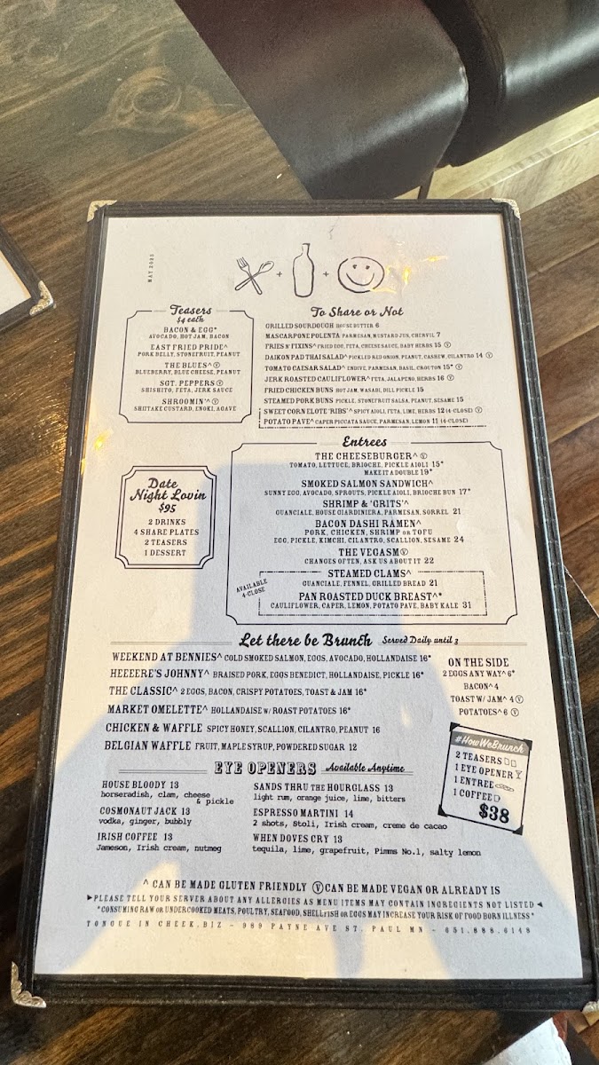 Menu Tongue In Cheek-4