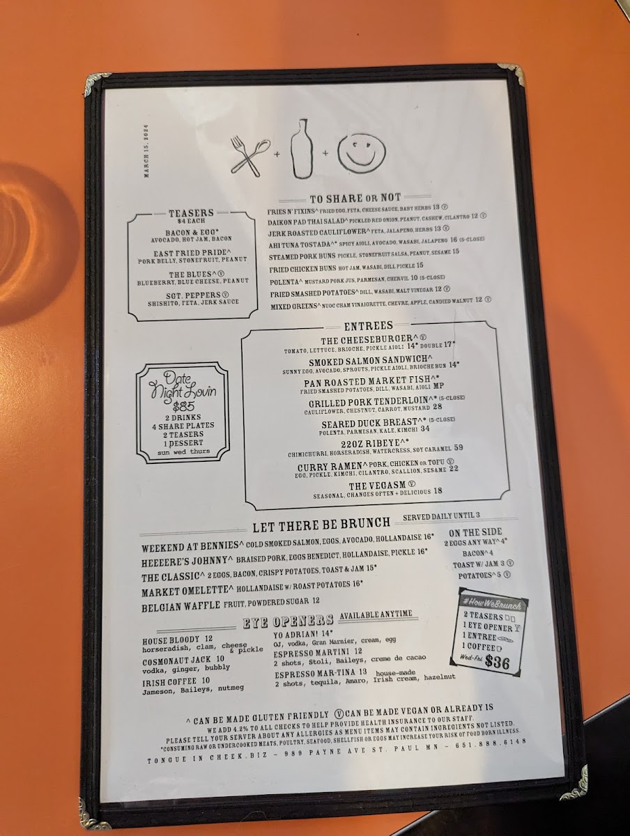 Menu Tongue In Cheek-7