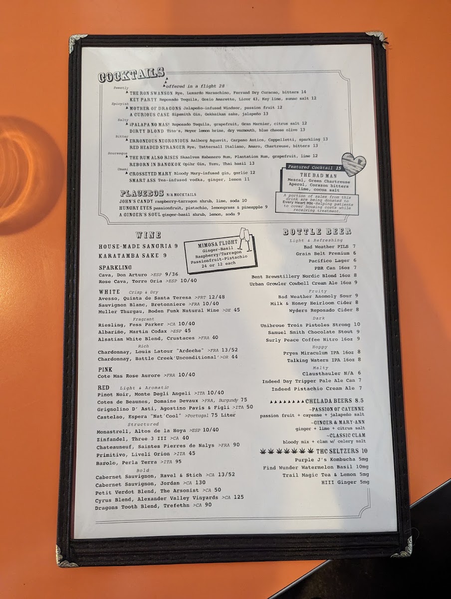 Menu Tongue In Cheek-8