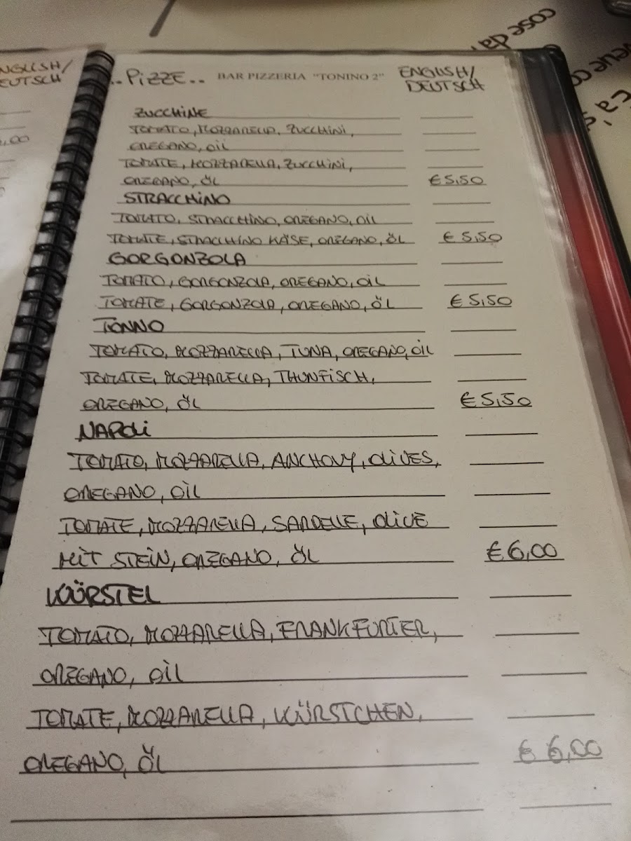 Menu Tonino 2-1