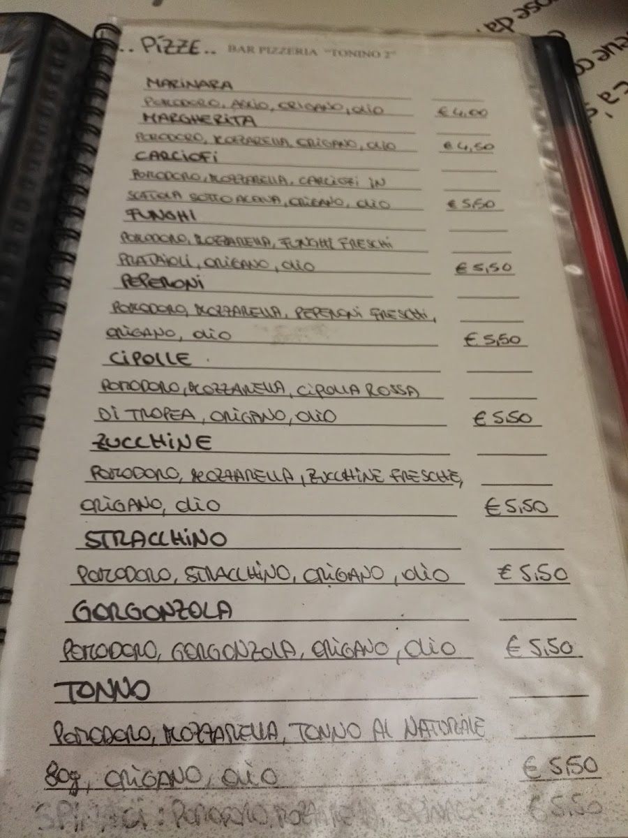 Menu Tonino 2-2