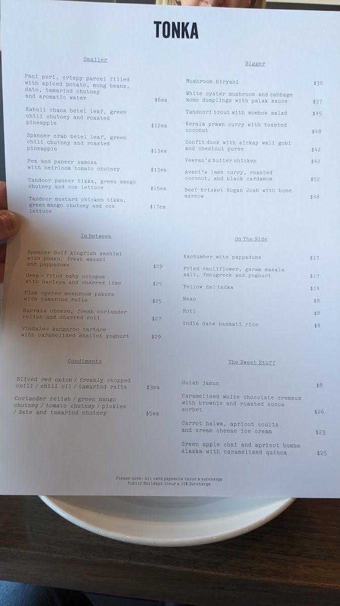 Menu Tonka-9